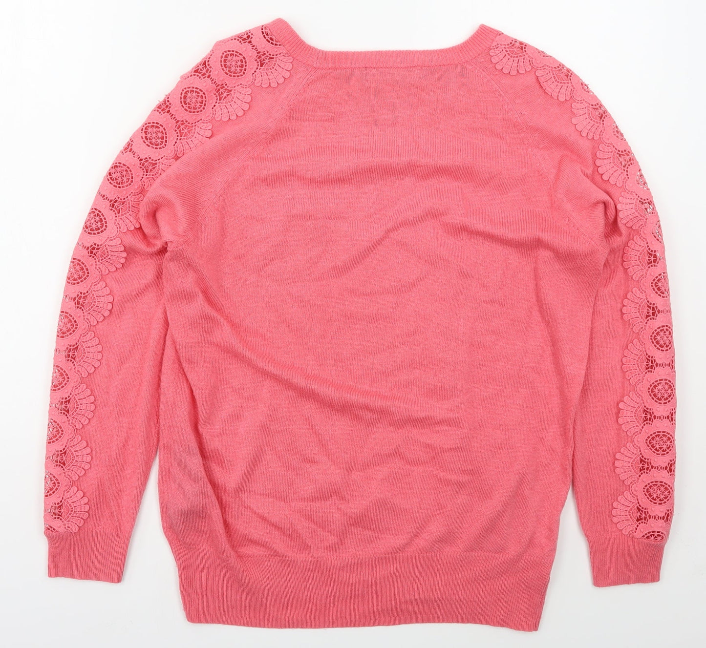Womens UK Size 12 Marks and Spencer Pink Pullover Jumper