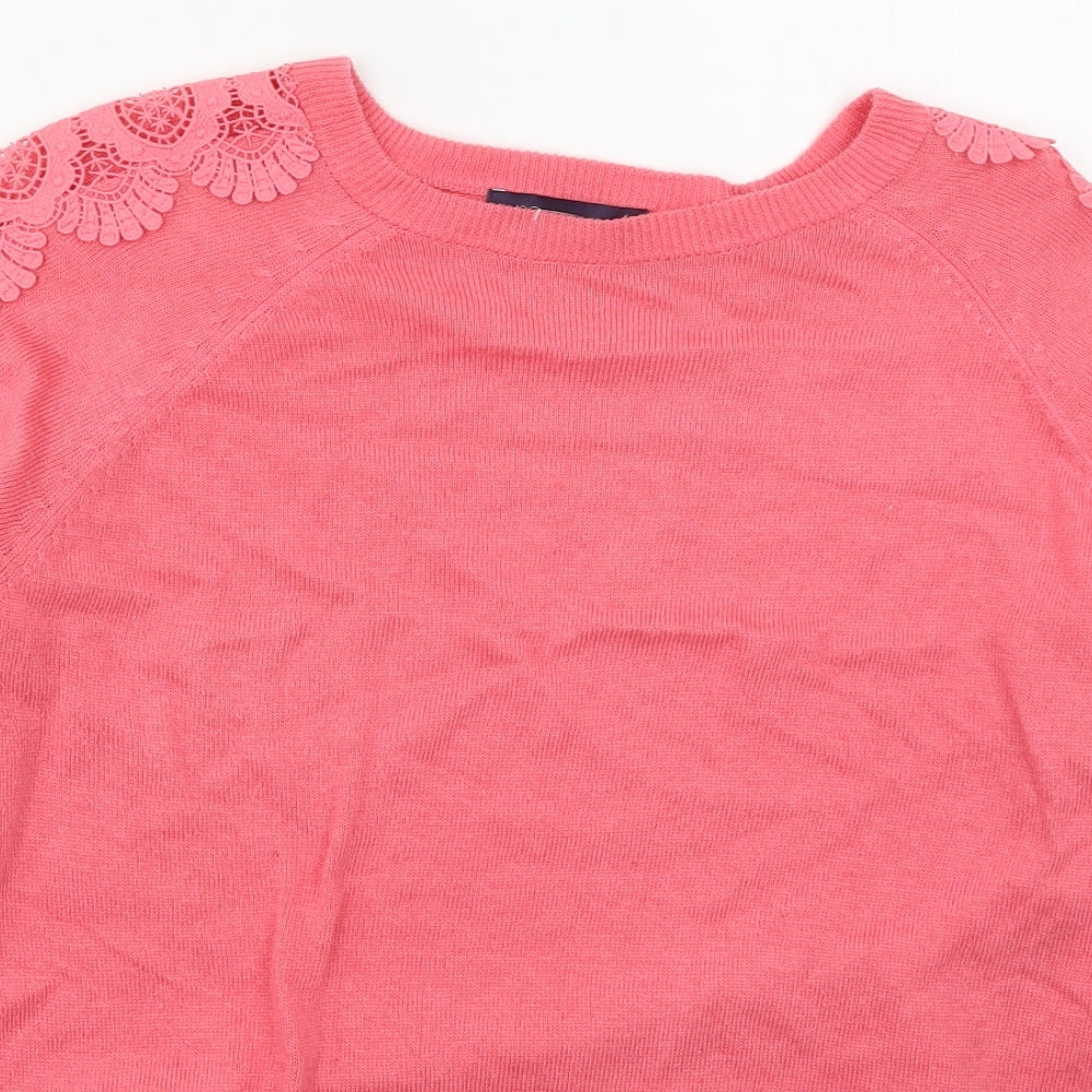 Womens UK Size 12 Marks and Spencer Pink Pullover Jumper