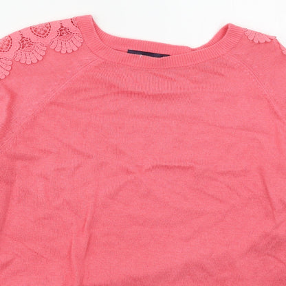 Womens UK Size 12 Marks and Spencer Pink Pullover Jumper