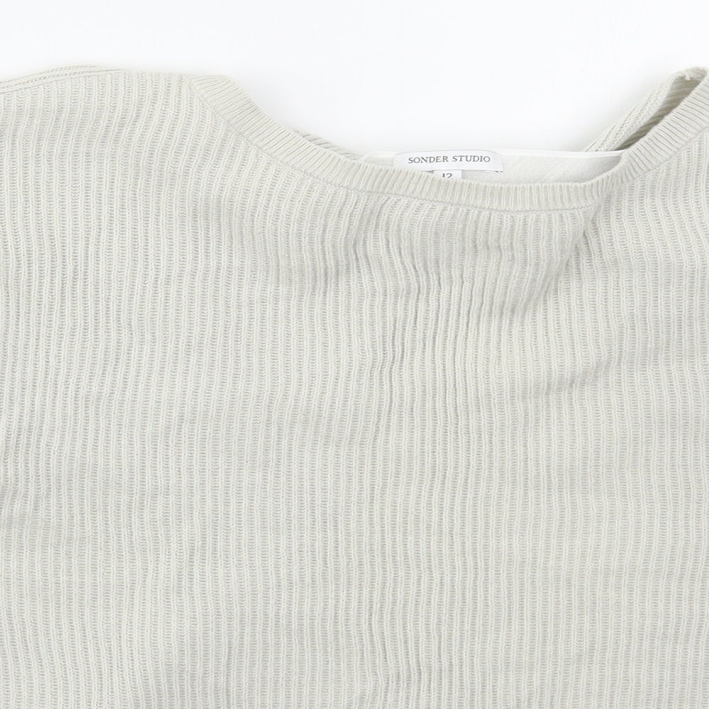 Womens UK Size 12 Sonder Studio Grey Pullover Jumper