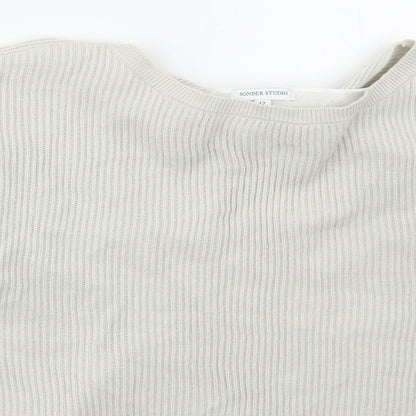 Womens UK Size 12 Sonder Studio Grey Pullover Jumper