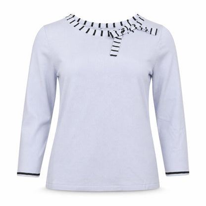 Womens UK Size 14 M&Co Blue Pullover Jumper