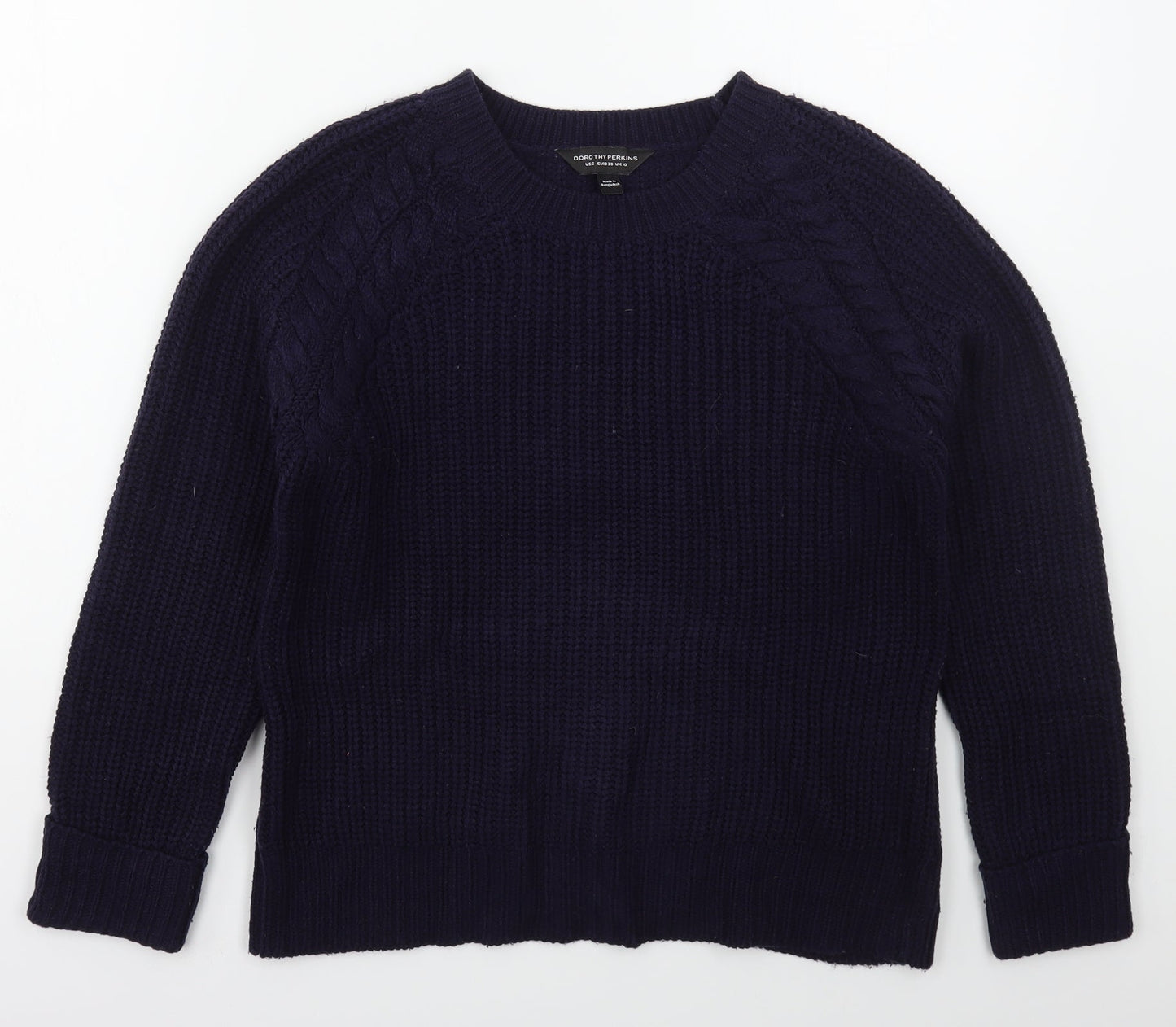 Womens UK Size 10 Dorothy Perkins Blue Pullover Jumper