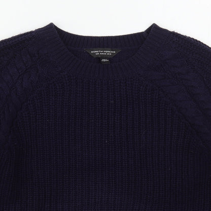 Womens UK Size 10 Dorothy Perkins Blue Pullover Jumper