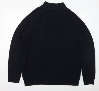 H & Lewis Mens Blue V-Neck  Acrylic Pullover Jumper Size 2XL