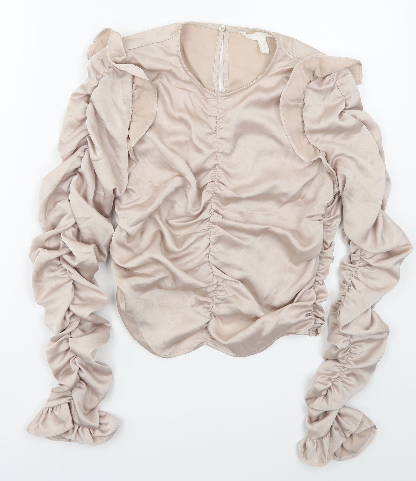 Womens UK Size S H&M Pink Basic Blouse