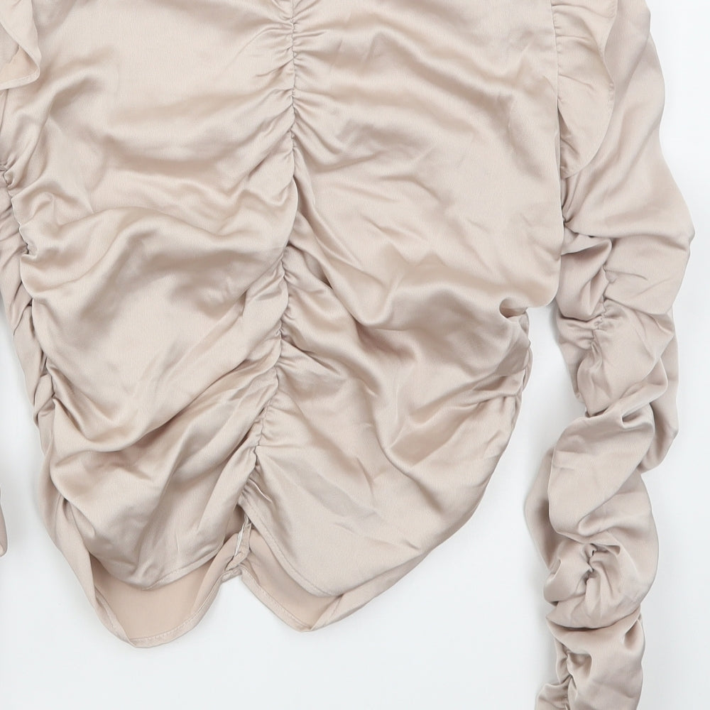 Womens UK Size S H&M Pink Basic Blouse