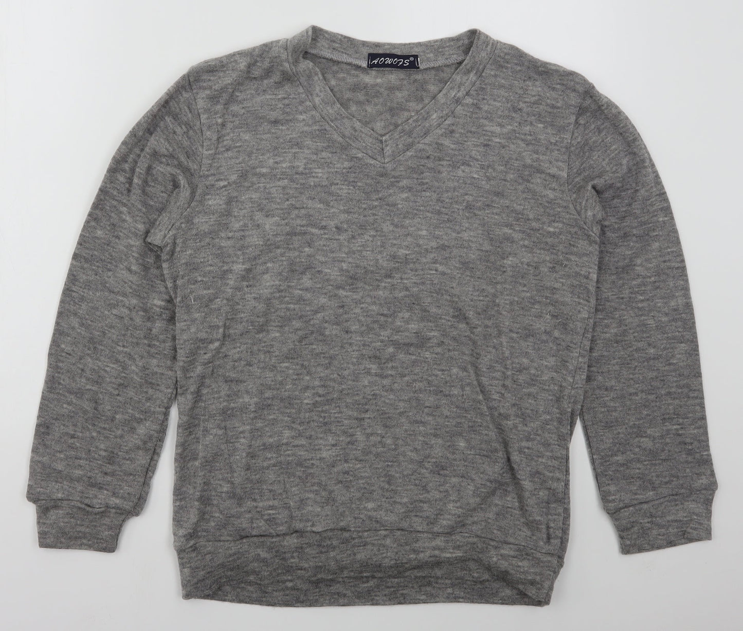 AOWO73 Womens Grey  Polyester Pullover Sweatshirt Size M  Pullover