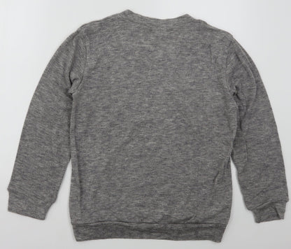 AOWO73 Womens Grey  Polyester Pullover Sweatshirt Size M  Pullover