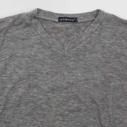 AOWO73 Womens Grey  Polyester Pullover Sweatshirt Size M  Pullover