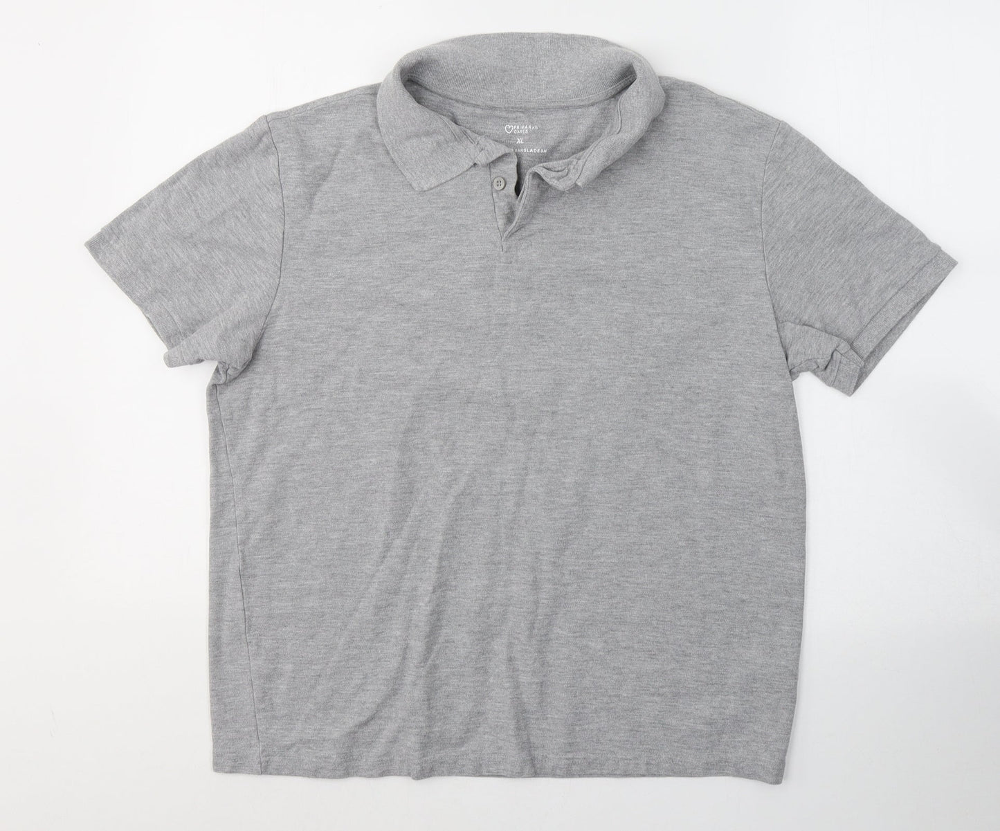 Primark Mens Grey  Cotton  Polo Size XL Collared Pullover