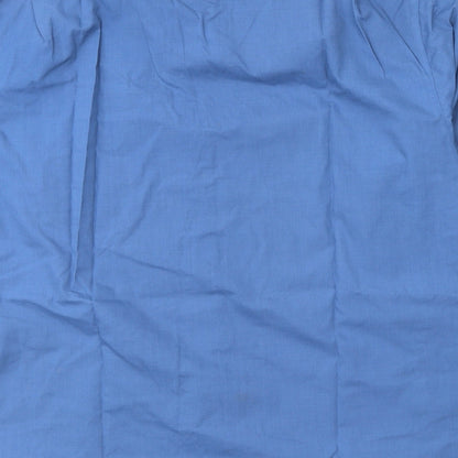 Mens UK Size XL Infuse Blue  Button-Up Long Sleeve Casual Shirt