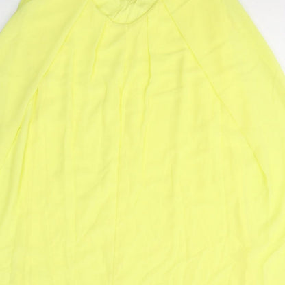 Quiz Womens Yellow  Polyester Tank Dress  Size M  Round Neck Pullover