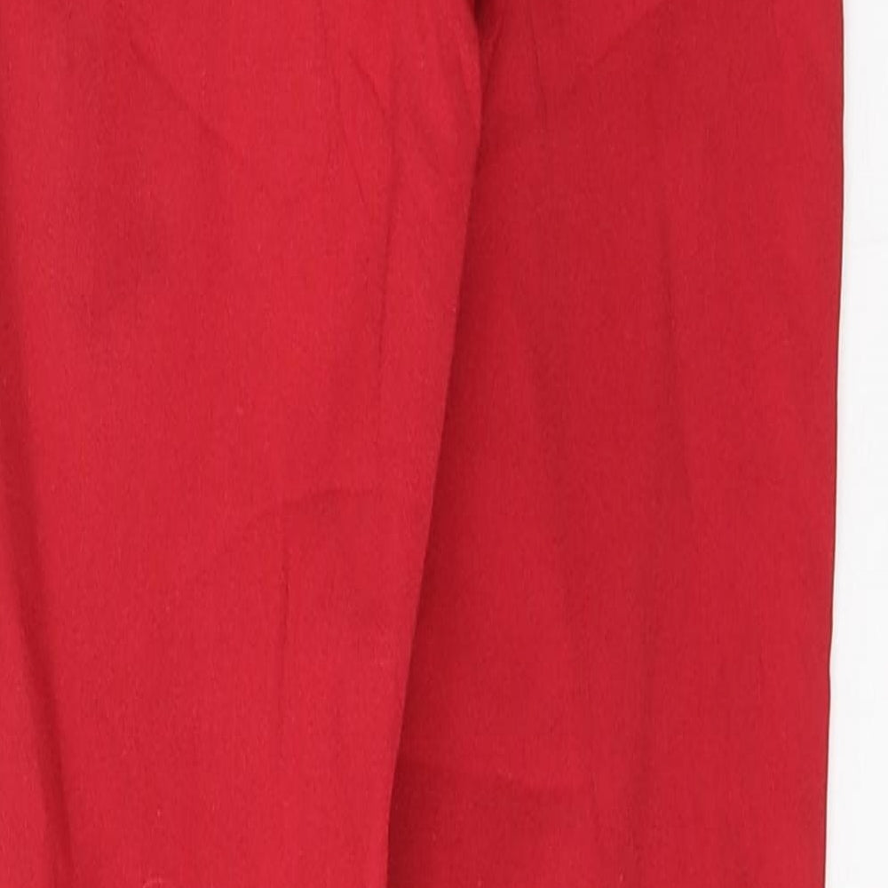 Womens UK Size 2XS Pieces Regular Fit Skinny Red Jeans