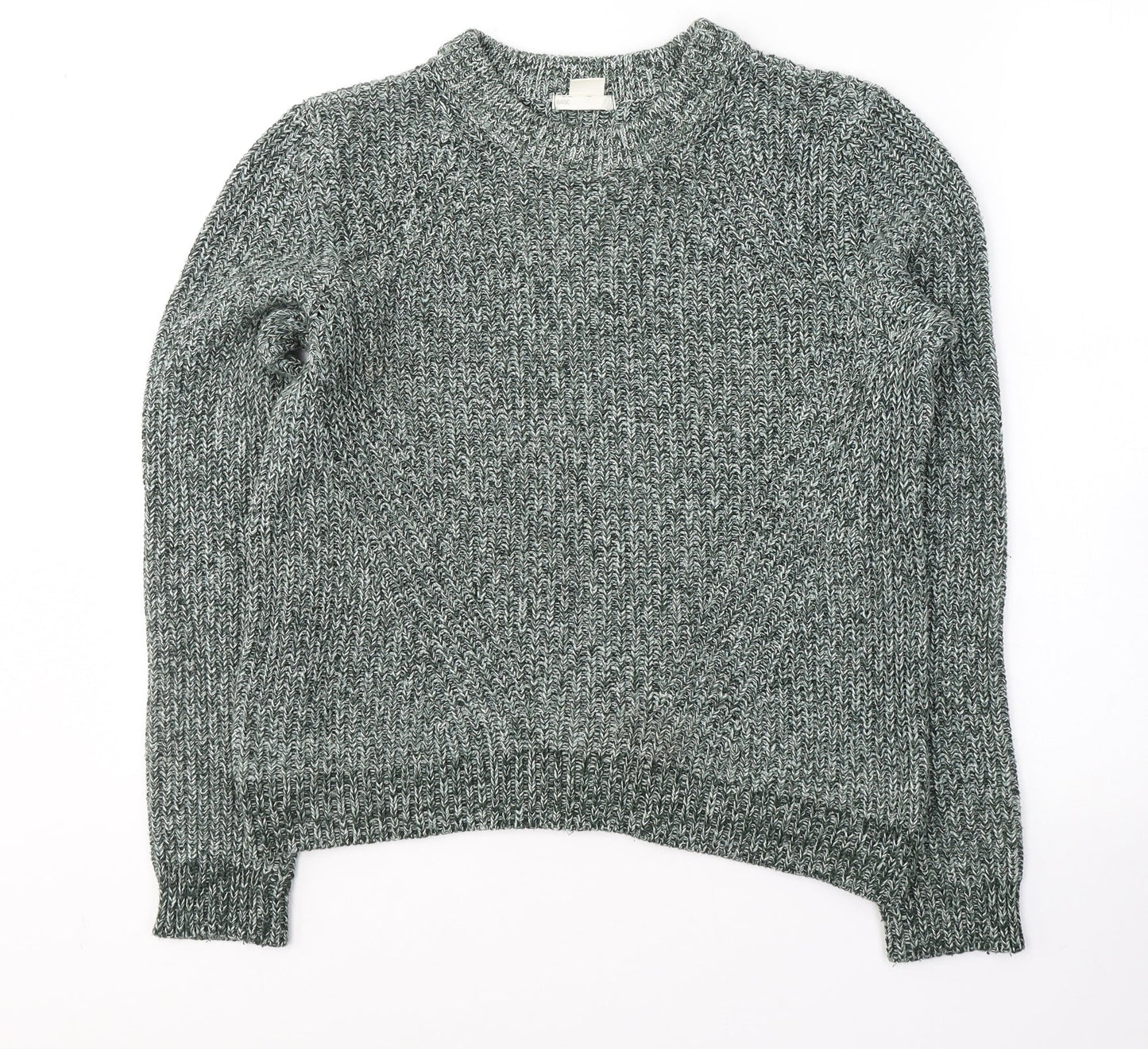 Womens UK Size M H&M Green Pullover Jumper