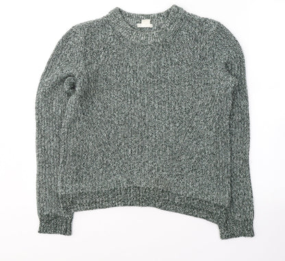 Womens UK Size M H&M Green Pullover Jumper