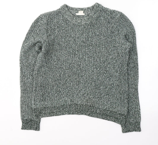 Womens UK Size M H&M Green Pullover Jumper