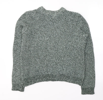 Womens UK Size M H&M Green Pullover Jumper