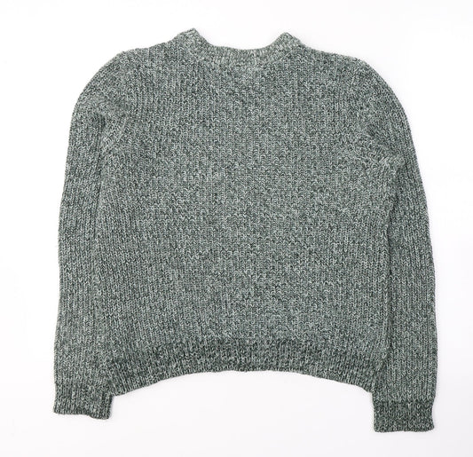 Womens UK Size M H&M Green Pullover Jumper
