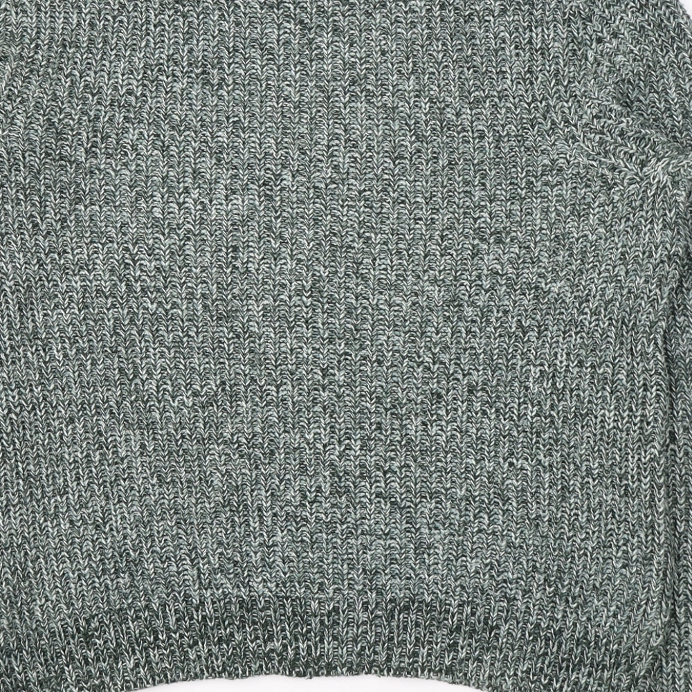 Womens UK Size M H&M Green Pullover Jumper