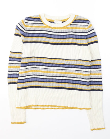 Womens UK Size S Cooperative Ivory Pullover Jumper