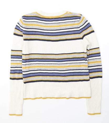 Womens UK Size S Cooperative Ivory Pullover Jumper