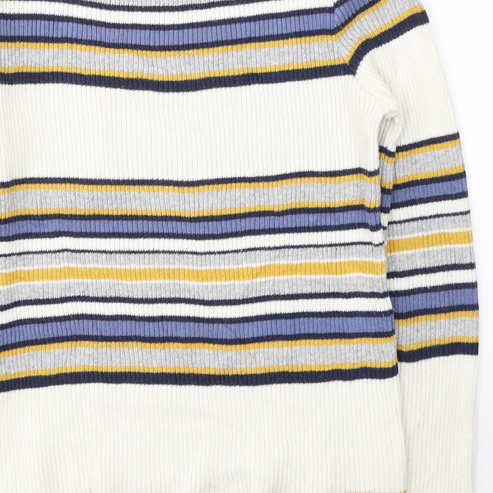 Womens UK Size S Cooperative Ivory Pullover Jumper
