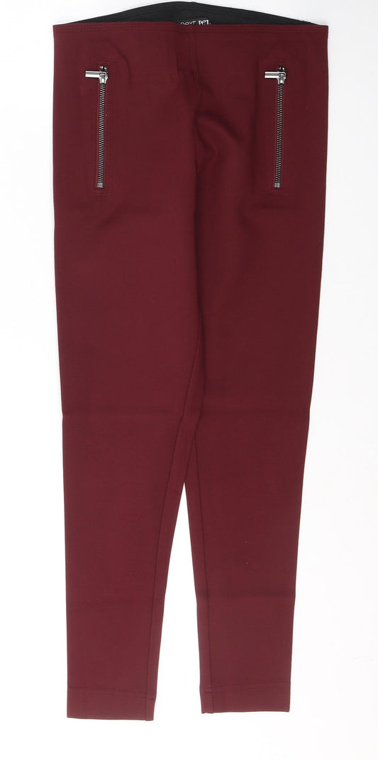 Womens UK Size 8 NEXT Regular Fit  Red Trousers