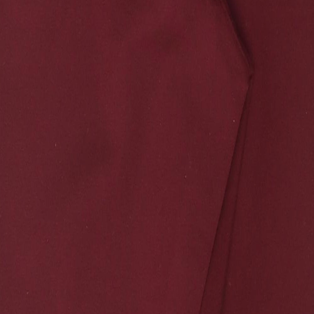 Womens UK Size 8 NEXT Regular Fit  Red Trousers