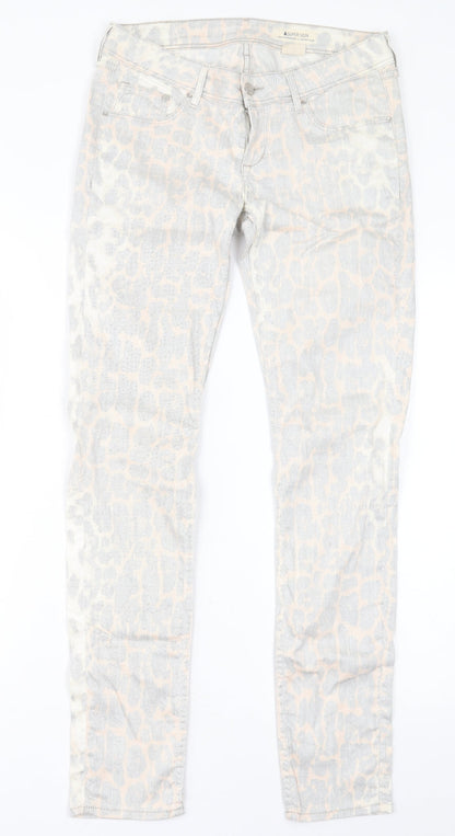 Womens UK Size 30 in H&M Regular Fit Straight Grey Jeans