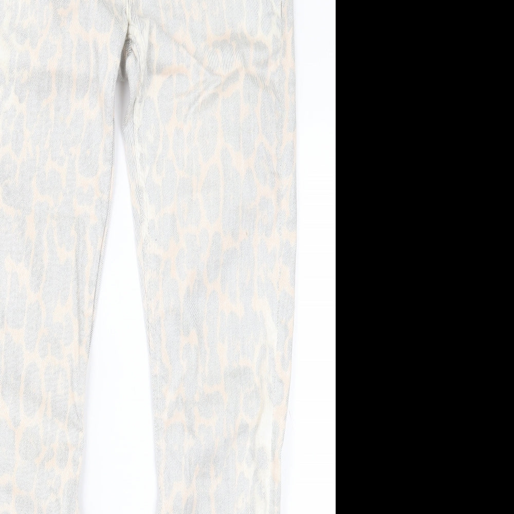 Womens UK Size 30 in H&M Regular Fit Straight Grey Jeans