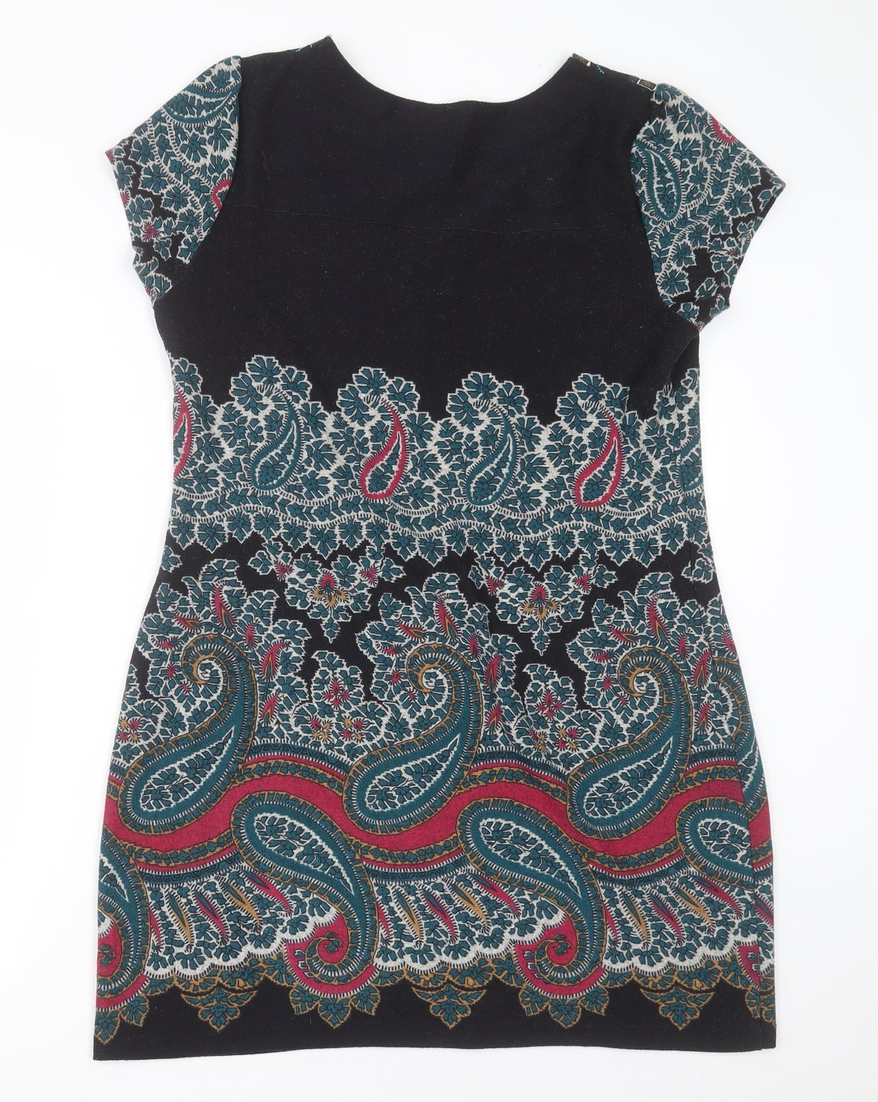 Inspire Collection Womens Multicoloured Geometric Polyester A-Line  Size L  Crew Neck Pullover