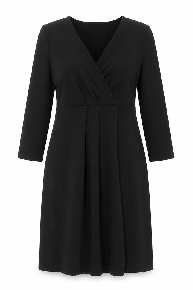 New Look Womens Black  Polyester A-Line  Size 12  V-Neck Pullover