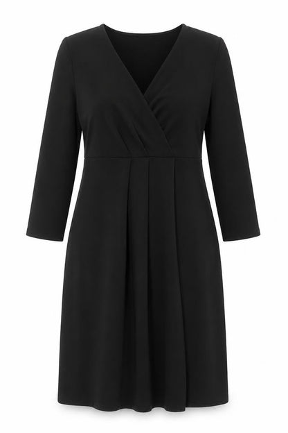 New Look Womens Black  Polyester A-Line  Size 12  V-Neck Pullover