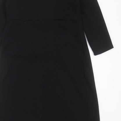 New Look Womens Black  Polyester A-Line  Size 12  V-Neck Pullover