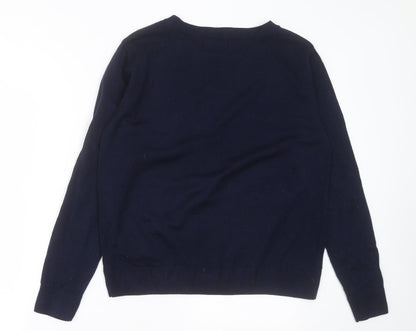 Womens UK Size M Marks and Spencer Blue Pullover Jumper
