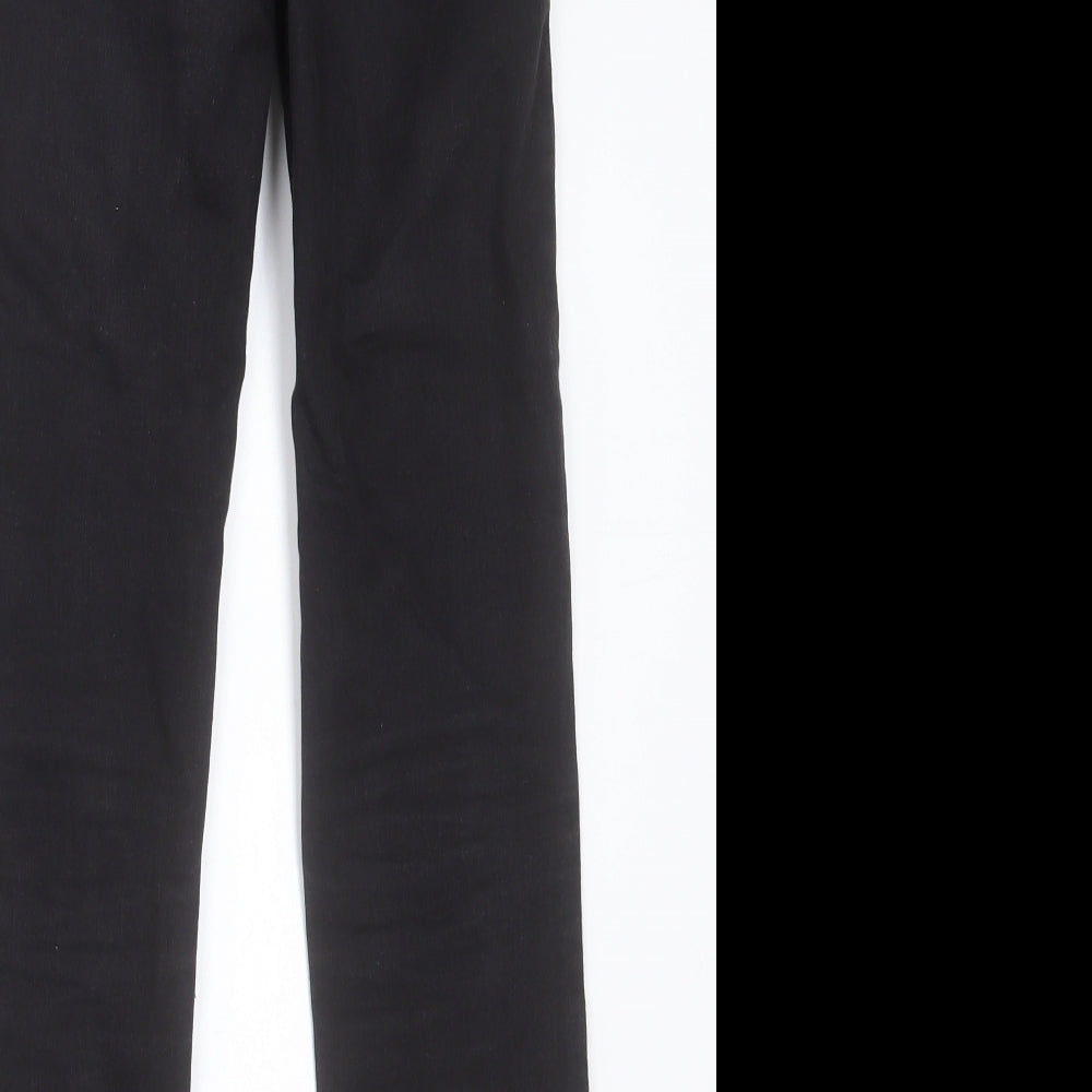 New Look Womens Black  Cotton Skinny Jeans Size 8 L28 in Regular Button