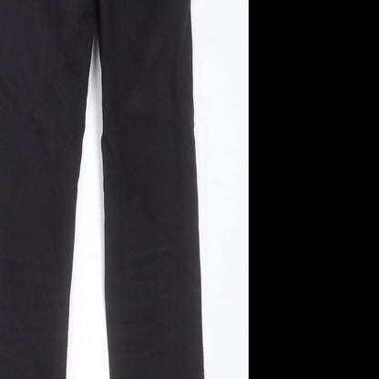 New Look Womens Black  Cotton Skinny Jeans Size 8 L28 in Regular Button