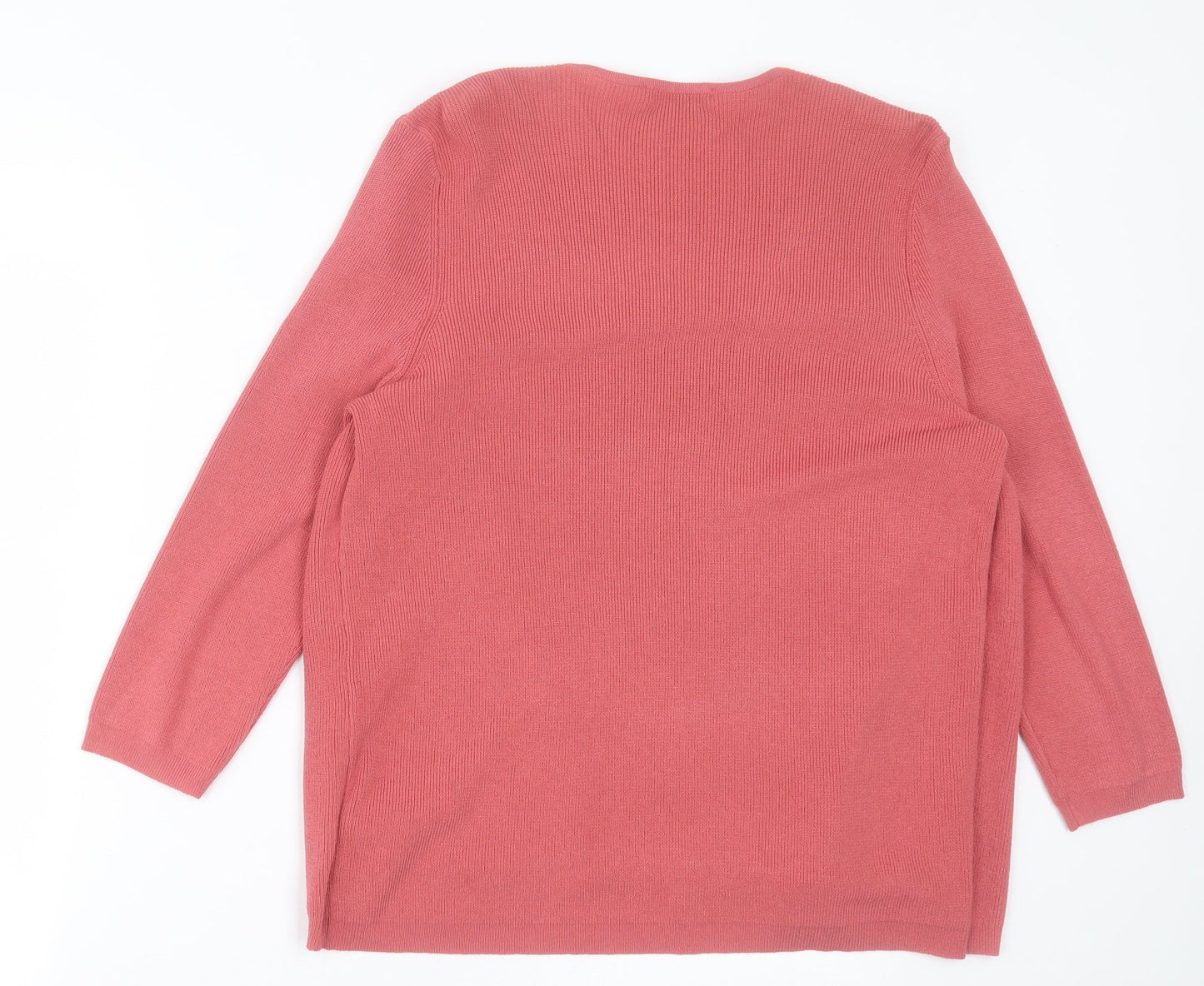 Womens UK Size 14 Marks and Spencer Pink Pullover Jumper
