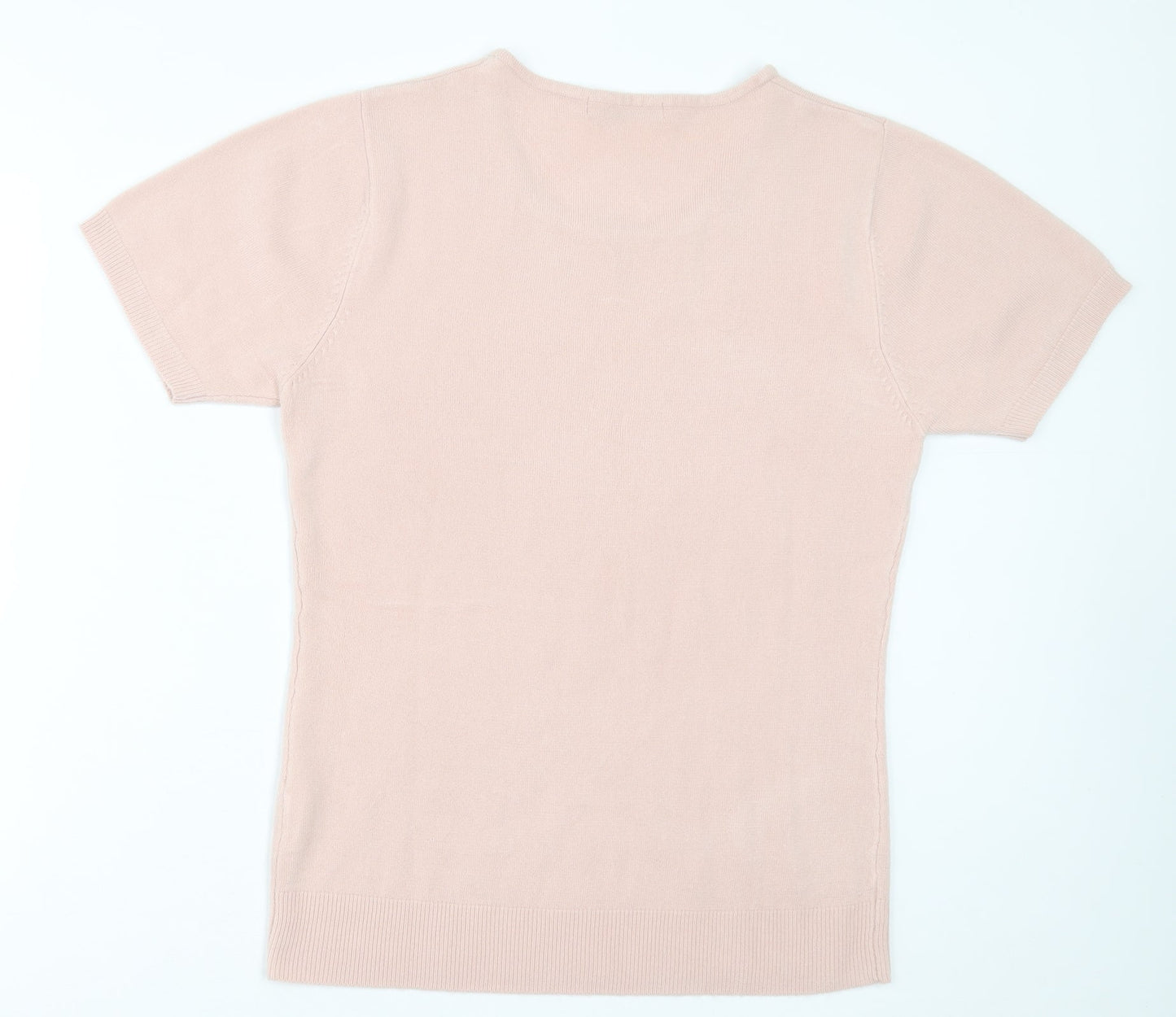 Womens UK Size M EA Pink Pullover Jumper