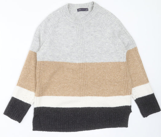 Womens UK Size XS Marks and Spencer Multicoloured Pullover Jumper