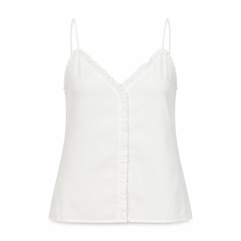 Womens UK Size L SheIn White Basic Tank