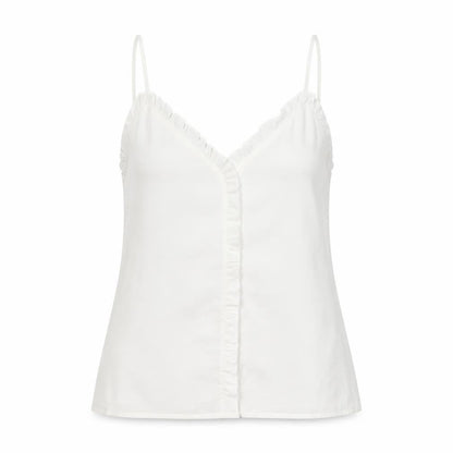 Womens UK Size L SheIn White Basic Tank