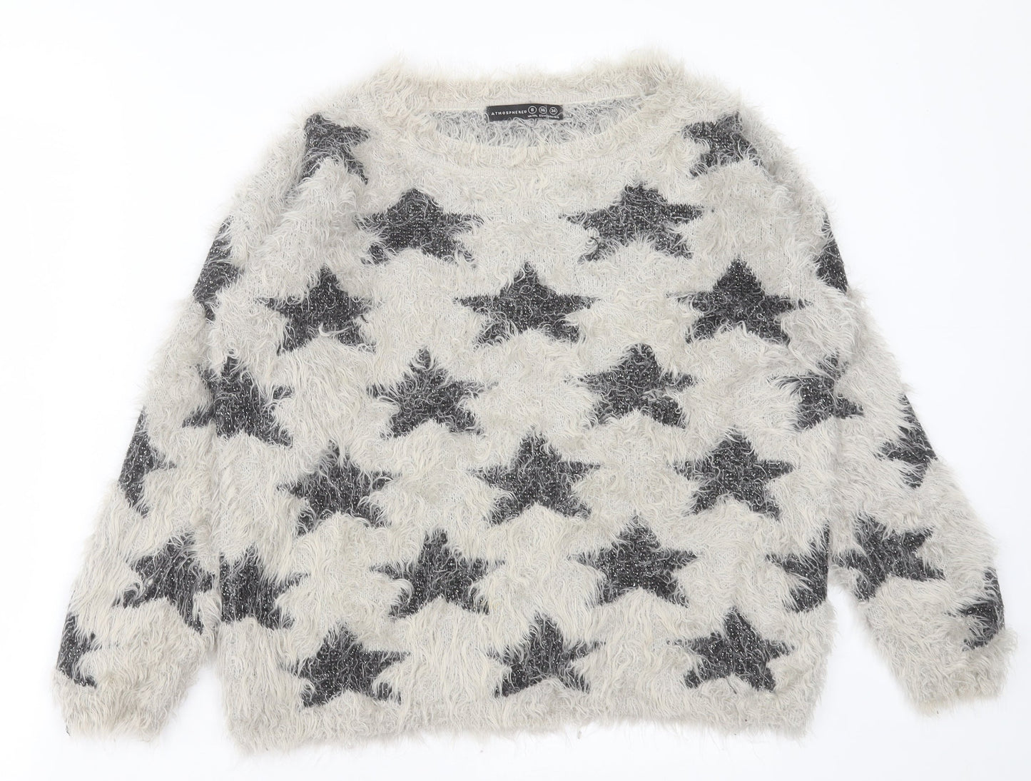 Womens UK Size 8 Atmosphere Grey Pullover Jumper