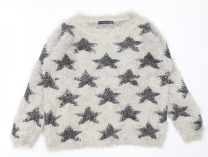 Womens UK Size 8 Atmosphere Grey Pullover Jumper