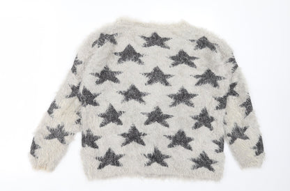 Womens UK Size 8 Atmosphere Grey Pullover Jumper
