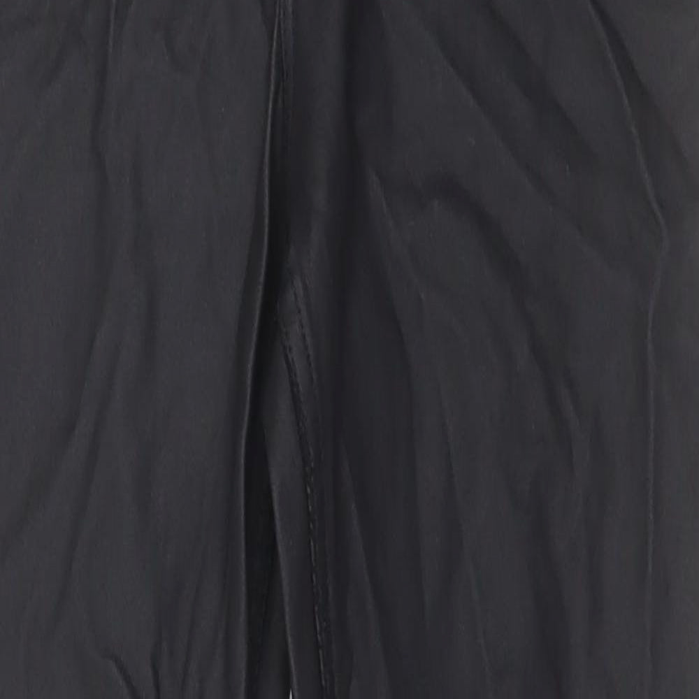 New Look Womens Black  Nylon Skinny Jeans Size 10 L26 in Regular Button