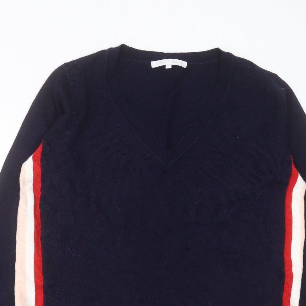 Womens UK Size 10 NEXT Blue Tunic Jumper