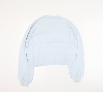 Womens UK Size S Pull & Bear Blue Pullover Jumper