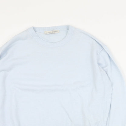 Womens UK Size S Pull & Bear Blue Pullover Jumper